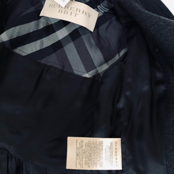 Burberry Brit Dark Gray Adamsleigh Military Coat - Picture 9 of 10